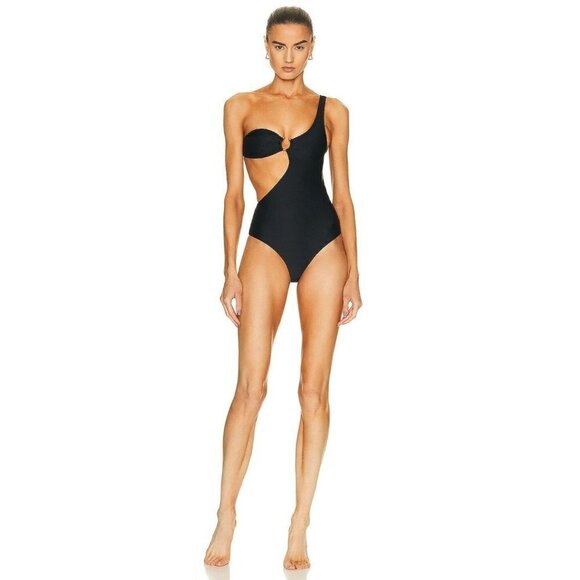 JADE SWIM Avery One Piece in Black Small New Womens Swimsuit - Picture 12 of 14